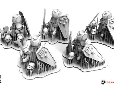 Feudal Guard Crusaders 3D print model