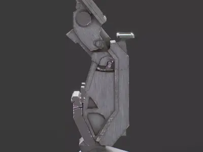 scifi stand Low-poly 3D model
