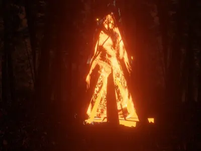 Camp fire 3D model purchase