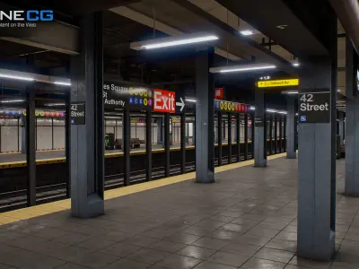 Times Square-42st Subway Station 3D model