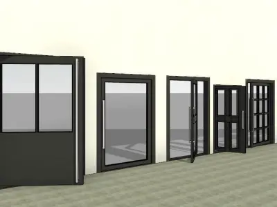 Pivot Door 3D model