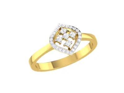 Women Ring  Render 3dm STL OBJ FBX Details 3D print model 163