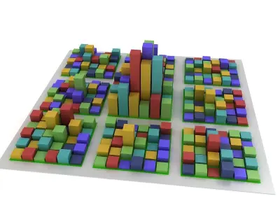 Square City 3D model