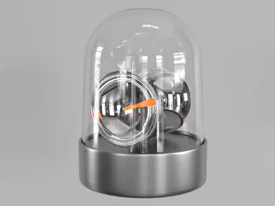 Warning Light PBR 4 Low-poly 3D model