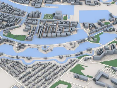 Copenhagen City Denmark 3D model