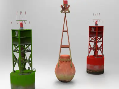 Navigation Buoys 3D model