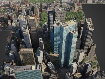 Realistic  City C2 3D model