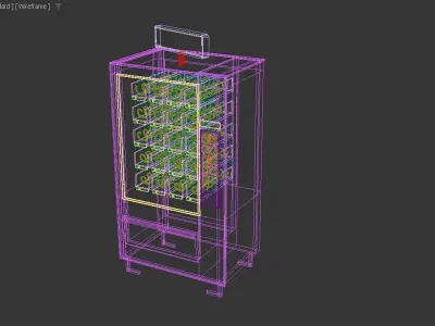 Sci-fi Automat Low-poly 3D model
