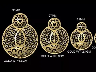 Turkey Filigree Jewellery Designs Pendant Necklase 3D print model