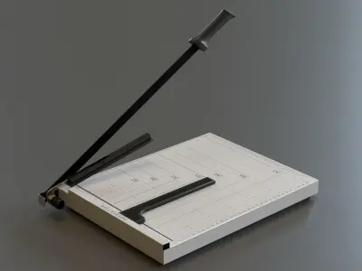 Paper Cutter Trimmer Low-poly 3D model