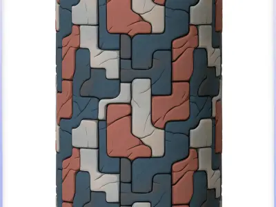 Stylized Stone Floor Seamless Texture Texture 22
