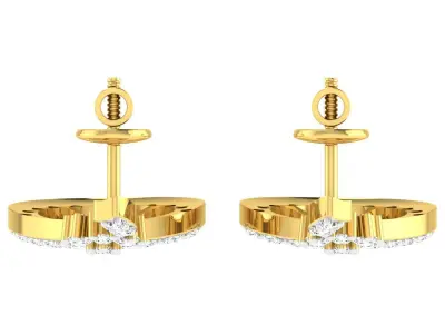 Diamond locket set for Women 3D print model 2
