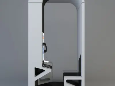 Multimedia Kiosk 3D model