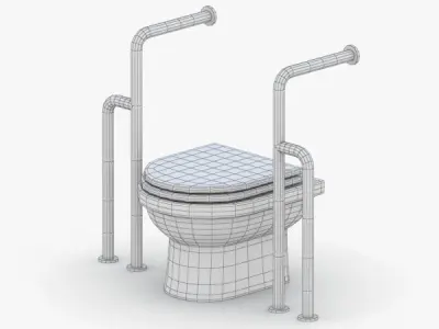 1550 - Toilet Low-poly 3D model