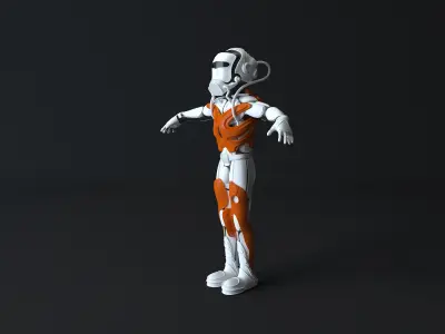 robotic exoskeleton 3D model