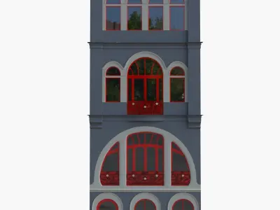 Art nouveau house 3D model