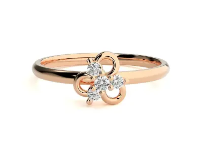 Women ring 3D print model 155