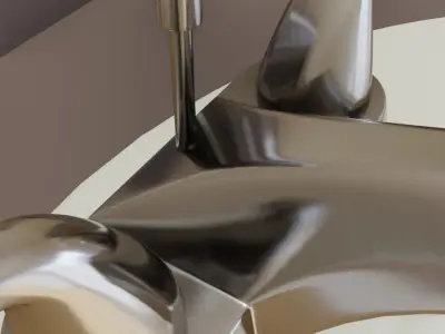 Bathroom Sink and Faucet 3D model