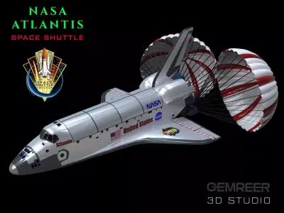 NASA Atlantis Space Shuttle  3D model