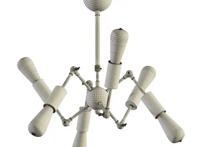 Arte Lamp Roots A9190LM-6BK 3D model