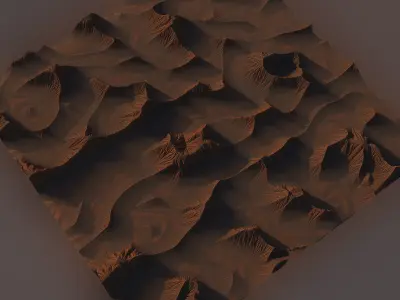 Surface of planet 1  3D model