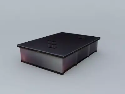 Old Grocery Store From 50ies Low-poly 3D model