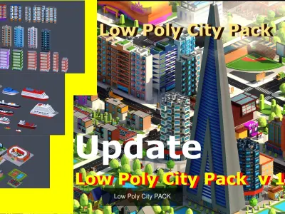 Low poly City Pack get