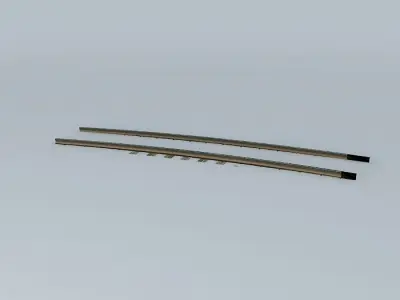 Eco Rail USA Curve Old Steam Days Free 3D model