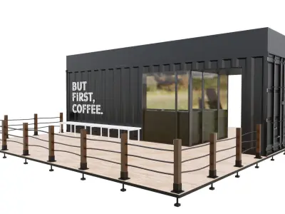 Container Outdoor Cafe 3D model