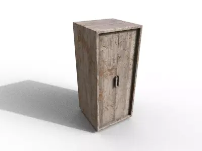 Old Modern Furniture 3D Model Terror Low-poly 3D model