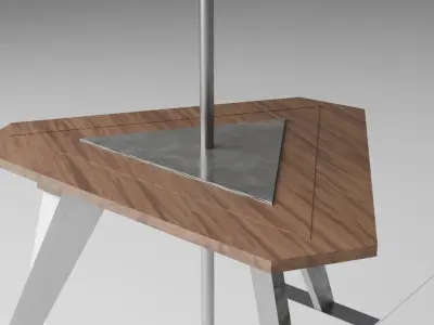 Street bench 3D model