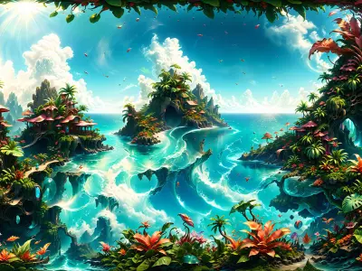 HDRI Next Level Fantasy Low-poly 3D model