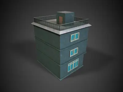 House 01 Low-poly 3D model