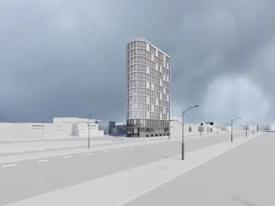 Residential building 3D model