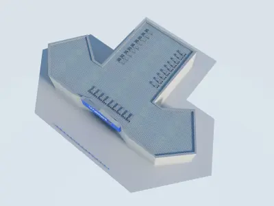 Walmart Supercentre Low-poly 3D model