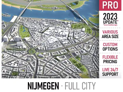 Nijmegen Low-poly 3D model