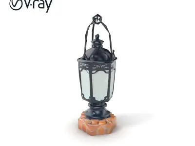 Victorian Lantern Ornate Design model pack Low-poly 3D model