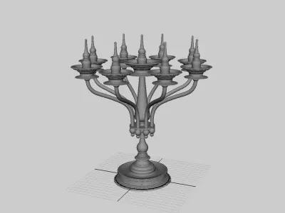 oil lamp  3D model buy