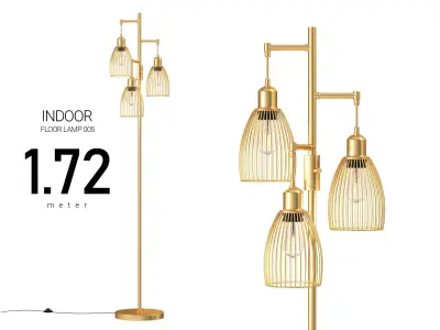 Elegant Floor Lamp 3D model