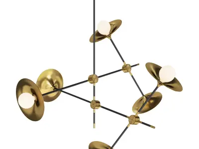 GORN NEW CHANDELIER Low-poly 3D model