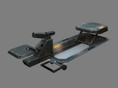 Ground object - lifting platform 3D model