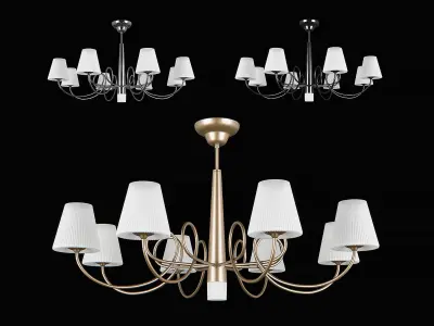81409x Vortico Lightstar Chandelier 3D model