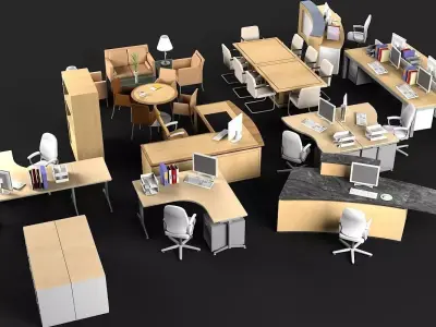 Office Furniture 2 3D model