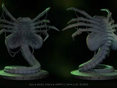 Xenomorph - Facehugger - Alien  3D print model 3D print model