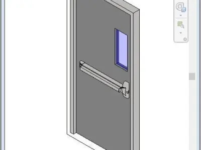 Basic Steel Door 3D model