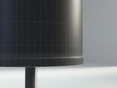 White Fabric Lamps 3D model