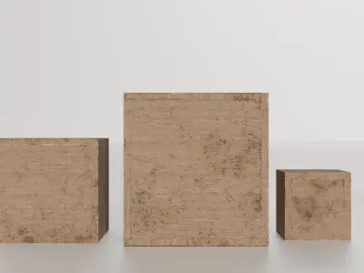 Plywood boxes 3D model