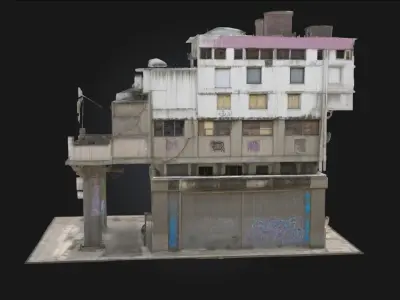 Urban Monolith  A Towering Symbol of Modern Minimalism 3D model