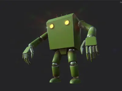 Future Boy Conan - Robot  Low-poly 3D model