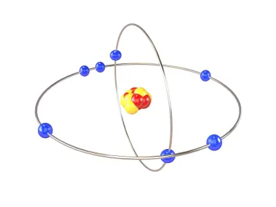 Nitrogen Chemical Element v2 001 Low-poly 3D model
